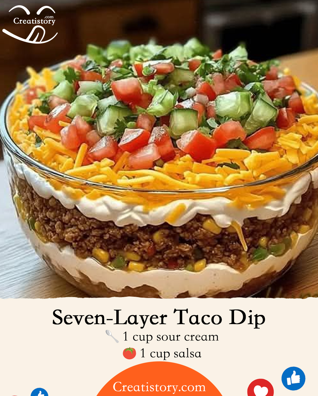 Seven-Layer Taco Dip 🌮🎉
