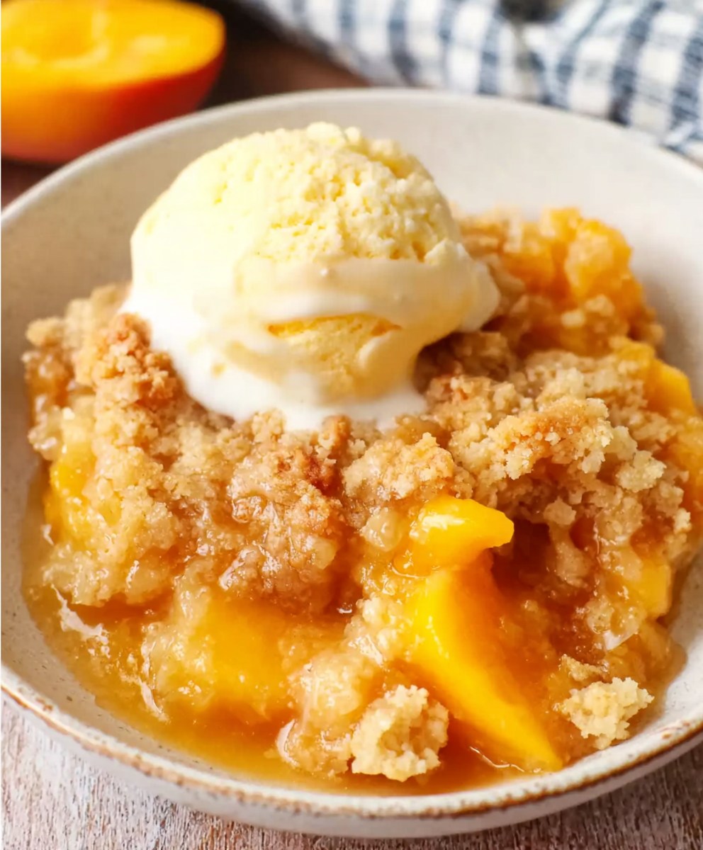Krispy Kreme Peach Cobbler