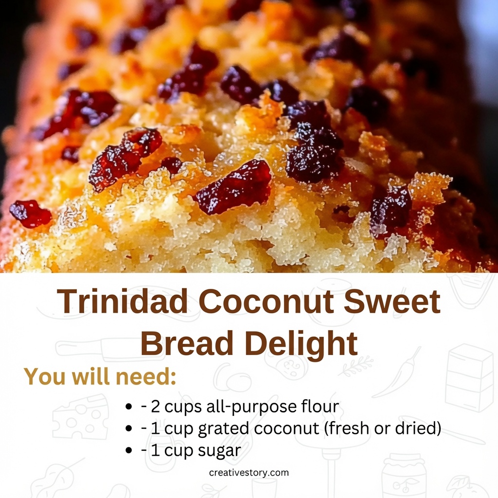 Trinidad Coconut Sweet Bread Delight